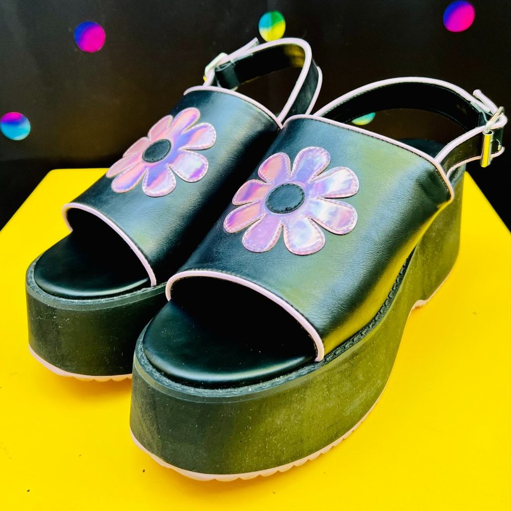 dELiA*s One Way Ticket Platform Sandals